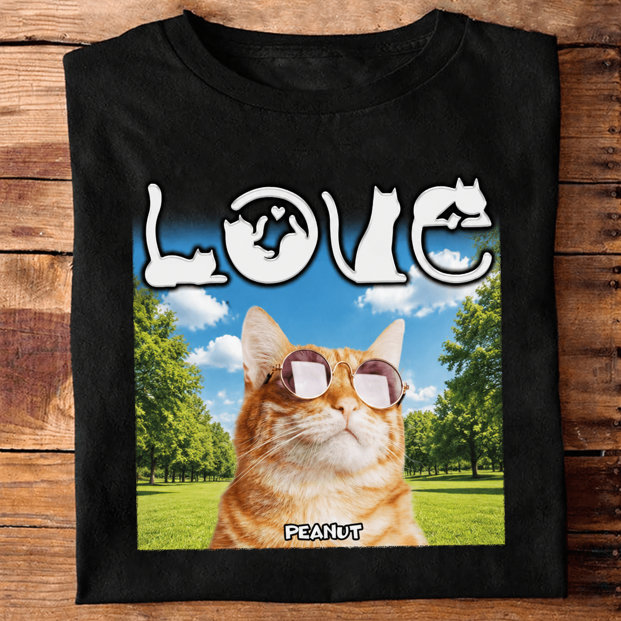 Custom Love Cats Vintage Bootleg T-Shirt — Gift for Cat Lovers W8WZT