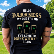 Custom Irish Darkness Front Shamrock T-Shirt — Custom Gift 8WMV8