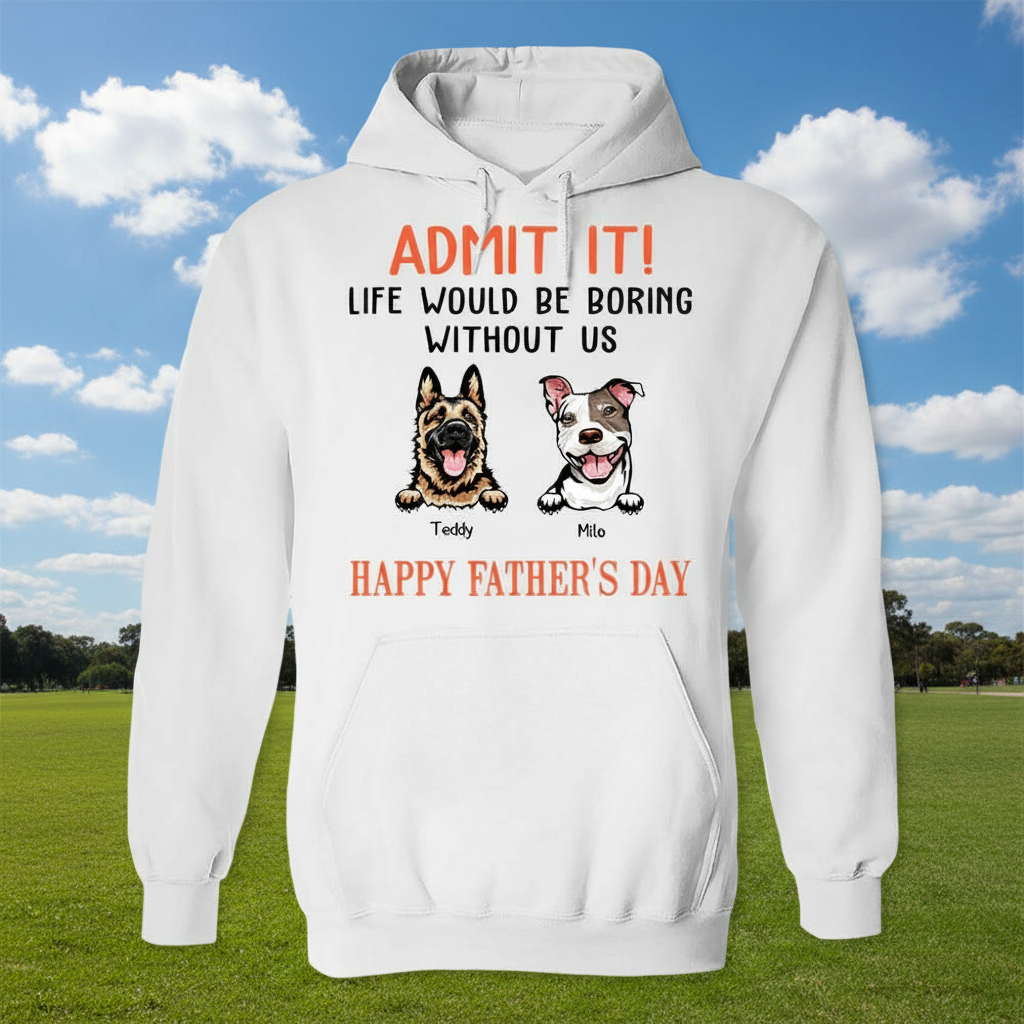 Custom Happy Fathers Day Admit T-Shirt — Gift for Dad EG4JE