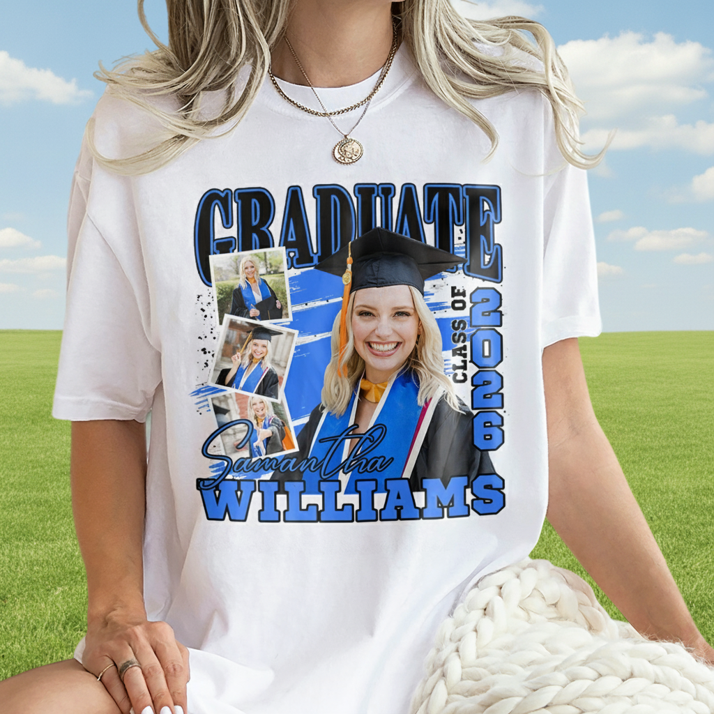 Custom Vth Graduation Class Bright T-Shirt — Custom Gift 47BAW