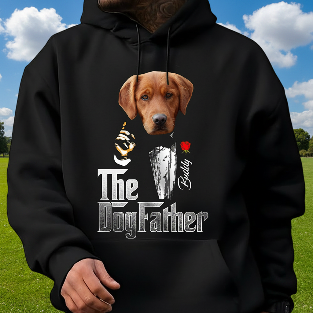 Custom Dogfather Gentlemen Dog Dad T-Shirt — Gift for Dad NAXYX