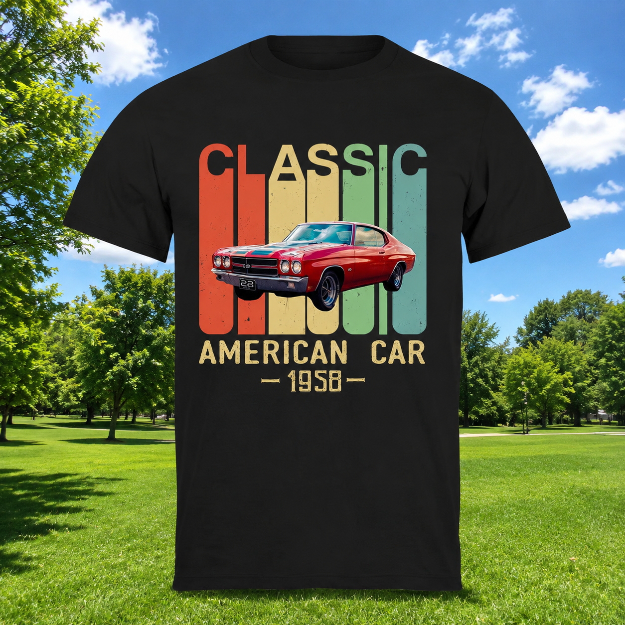 Custom Classic Car Vintage T-Shirt — Custom Gift 7DQ9B