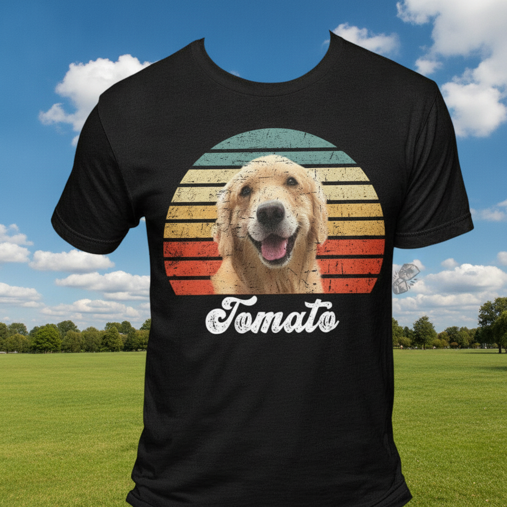 Custom Dog Vintage Retro T-Shirt — Gift for Dog Lovers AT43C