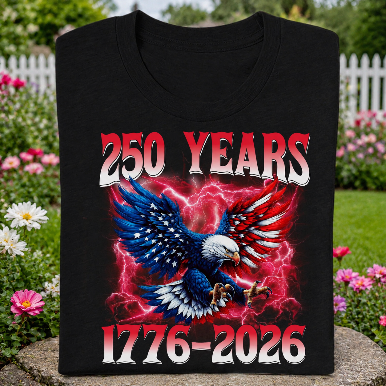 Custom American Eagle 250th America Garden Flag — Patriotic Gift D9TCK