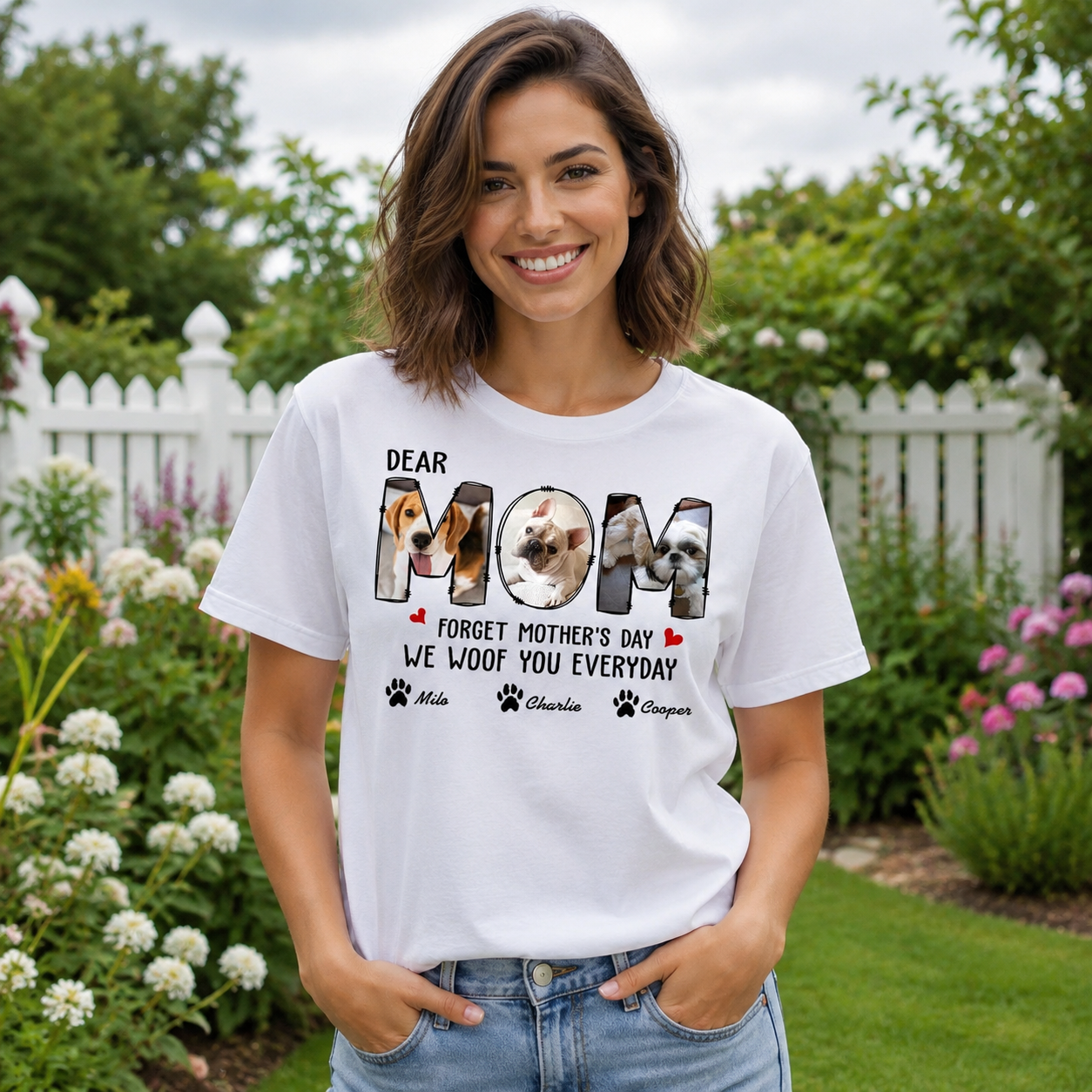 Custom Forget Happy Mothers Day T-Shirt — Gift for Mom JY4V2