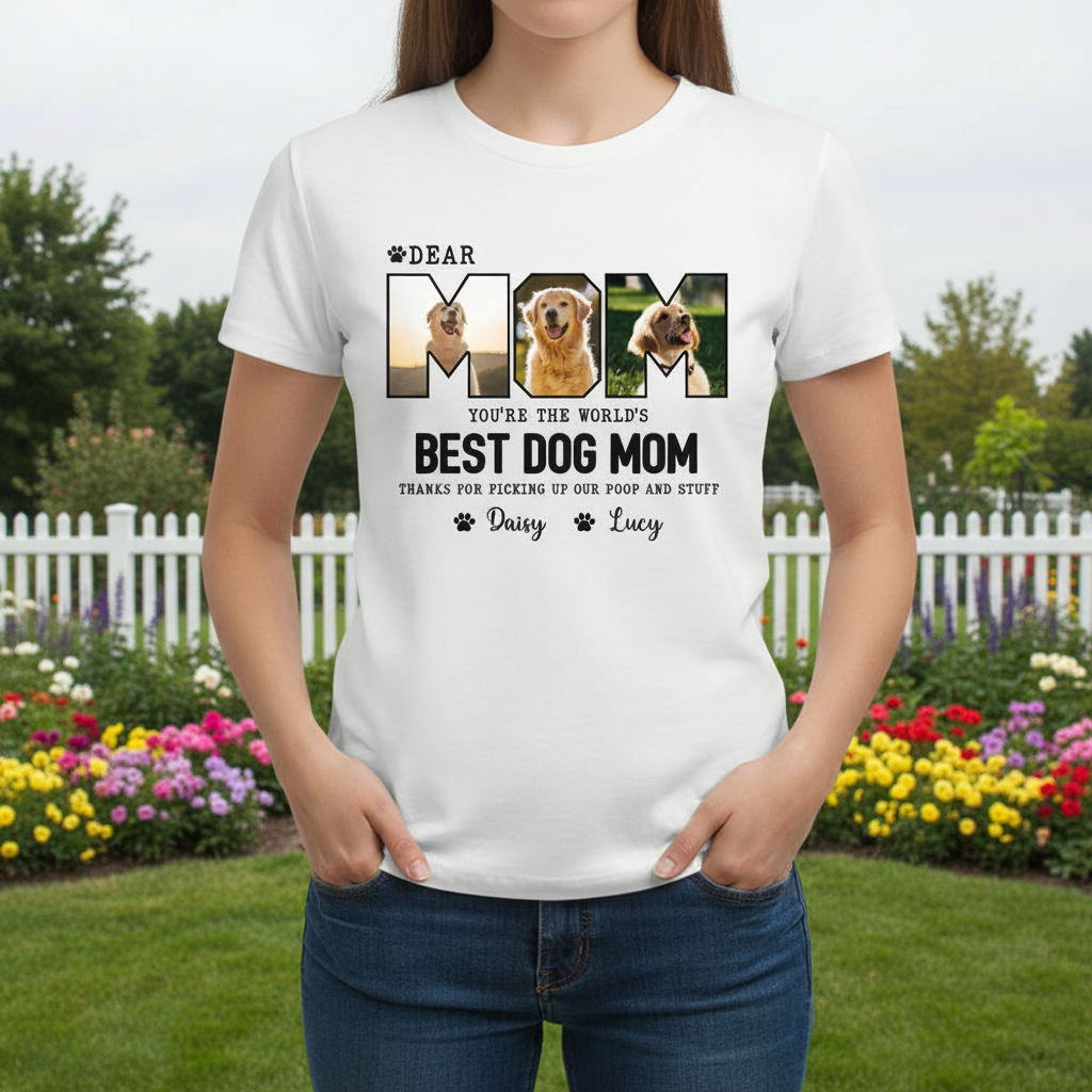Custom Youre Worlds Best Dog T-Shirt — Gift for Mom FTC4X