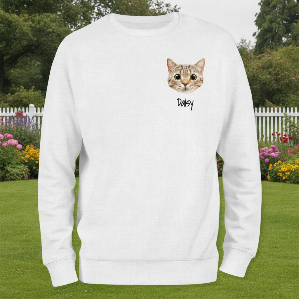 Custom Portrait Cat T-Shirt — Gift for Cat Lovers C79AJ