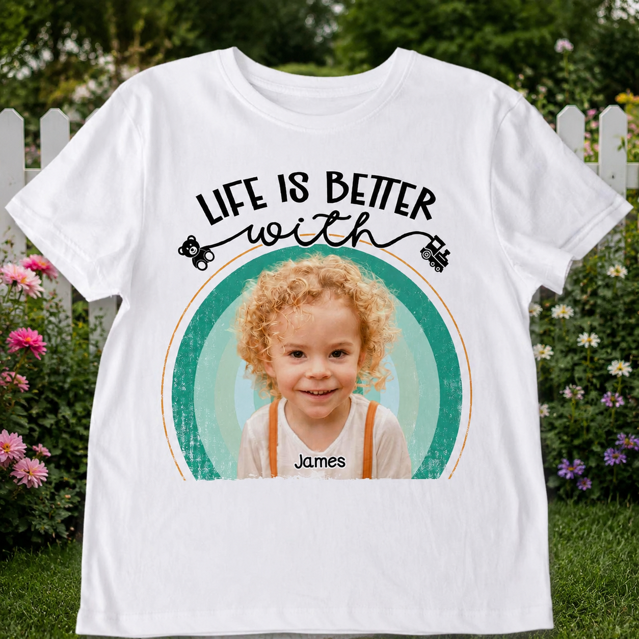 Custom Life Is Better Grandkids T-Shirt — Family Gift 5NSFQ