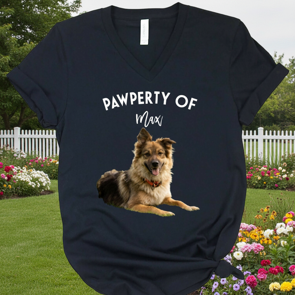 Custom Pawperty My Dogs Pet T-Shirt — Gift for Dog Lovers 2T7XC