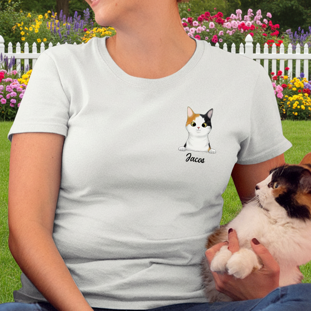Custom Cat Clipart T-Shirt — Gift for Cat Lovers 8DXQT