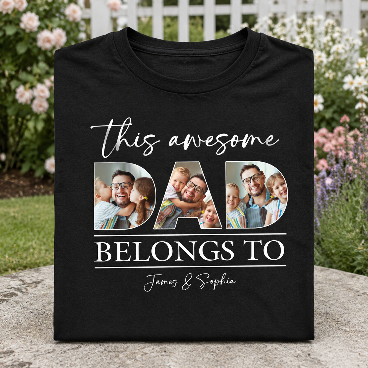 Custom Hpt This Awesome Dad T-Shirt — Gift for Dad 2G53V