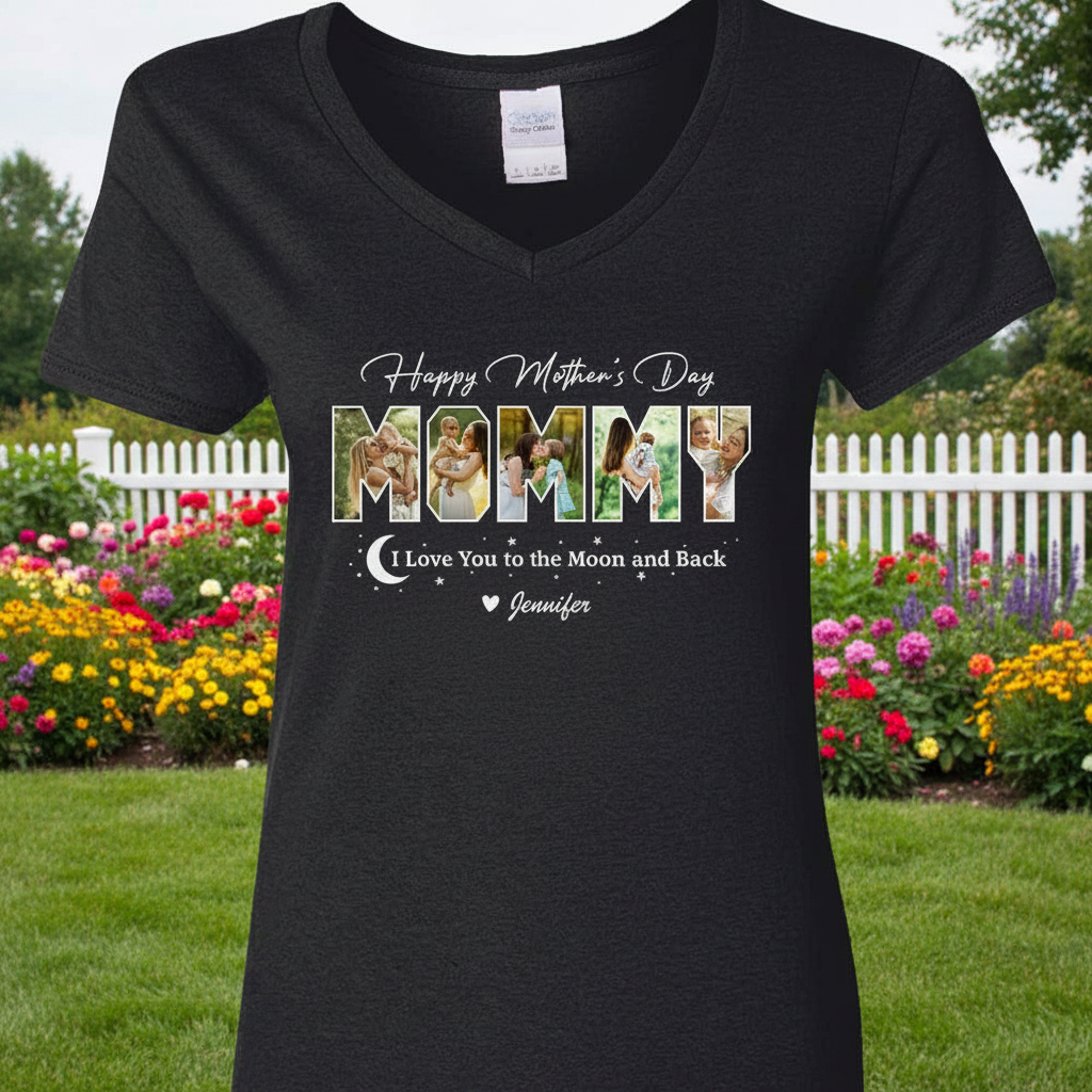 Custom Happy Mothers Day Love T-Shirt — Gift for Mom UVK43