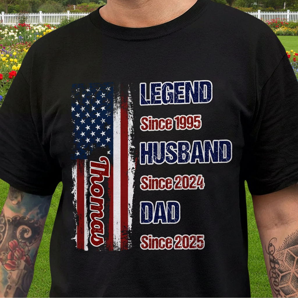 Custom Vtc Legend Husband Dad Garden Flag — Gift for Dad DPYUM