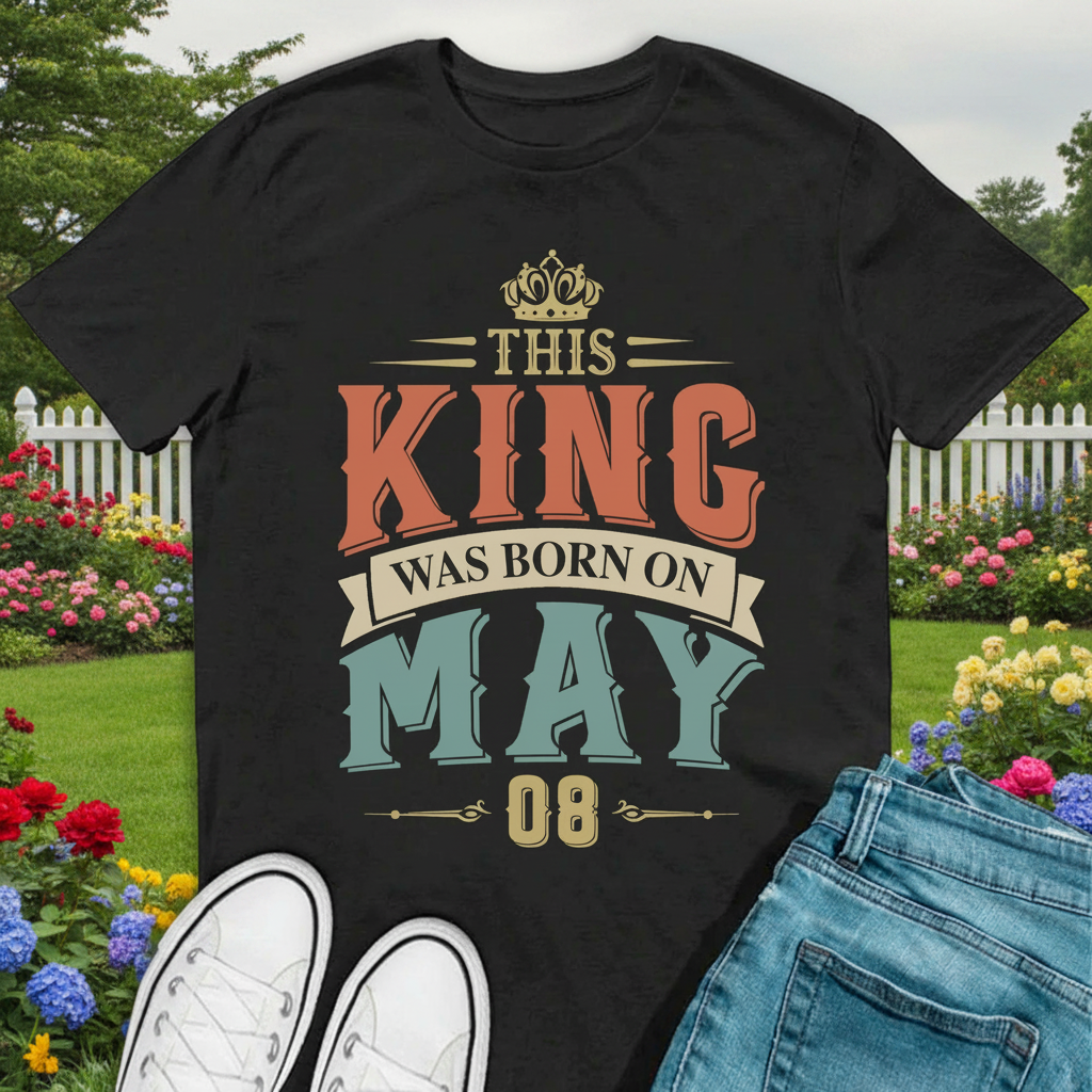 Custom This King Was Born T-Shirt — Custom Gift C3HBB