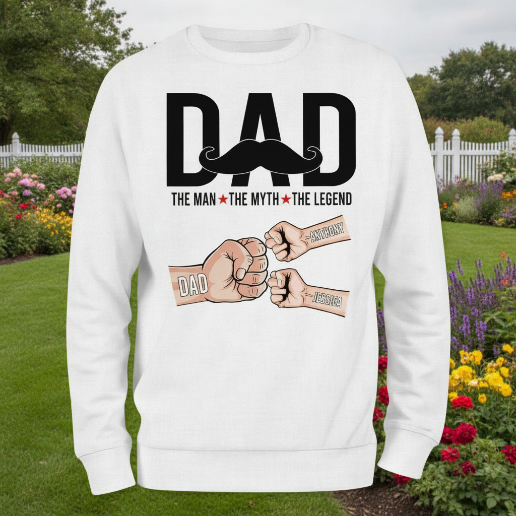 Custom Dad Myth Legend T-Shirt — Gift for Dad 7AQPM