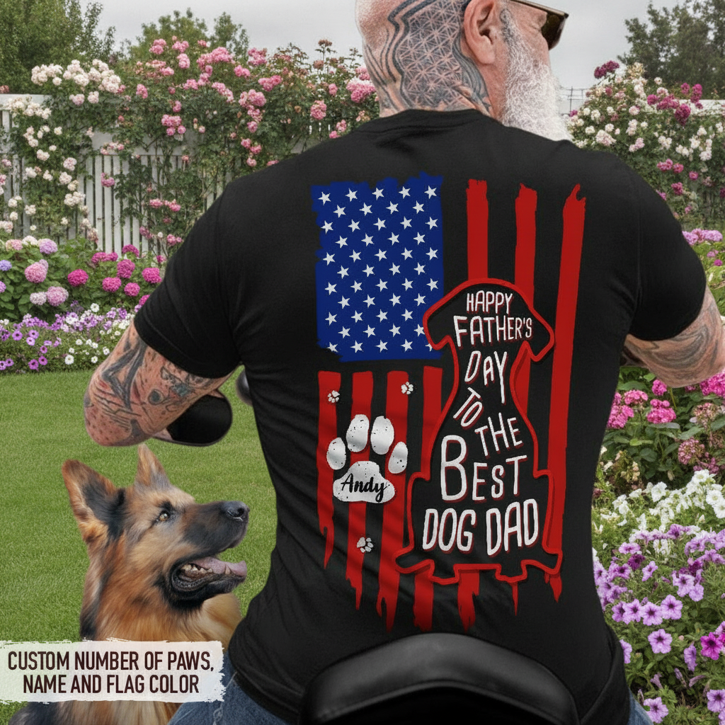 Custom Happy Fathers Day Best Garden Flag — Gift for Dad 8GY4K