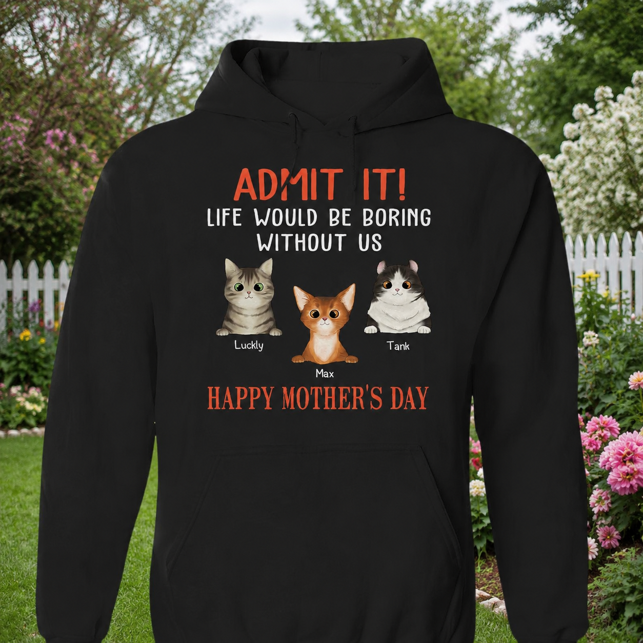 Custom Happy Mothers Day Admit T-Shirt — Gift for Mom T4TZX
