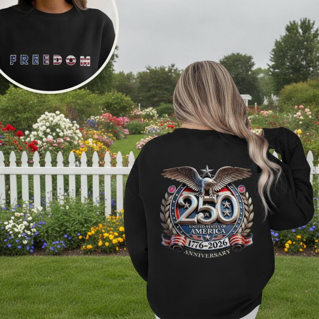 Custom Freedom Usa Eagles 250th T-Shirt — Patriotic Gift 6UFZ2