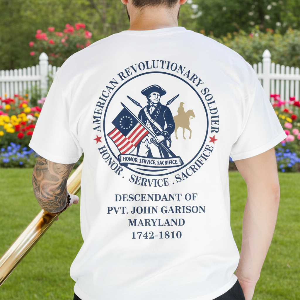 Custom Descendant Patriot Honor Service T-Shirt — Custom Gift TMF28