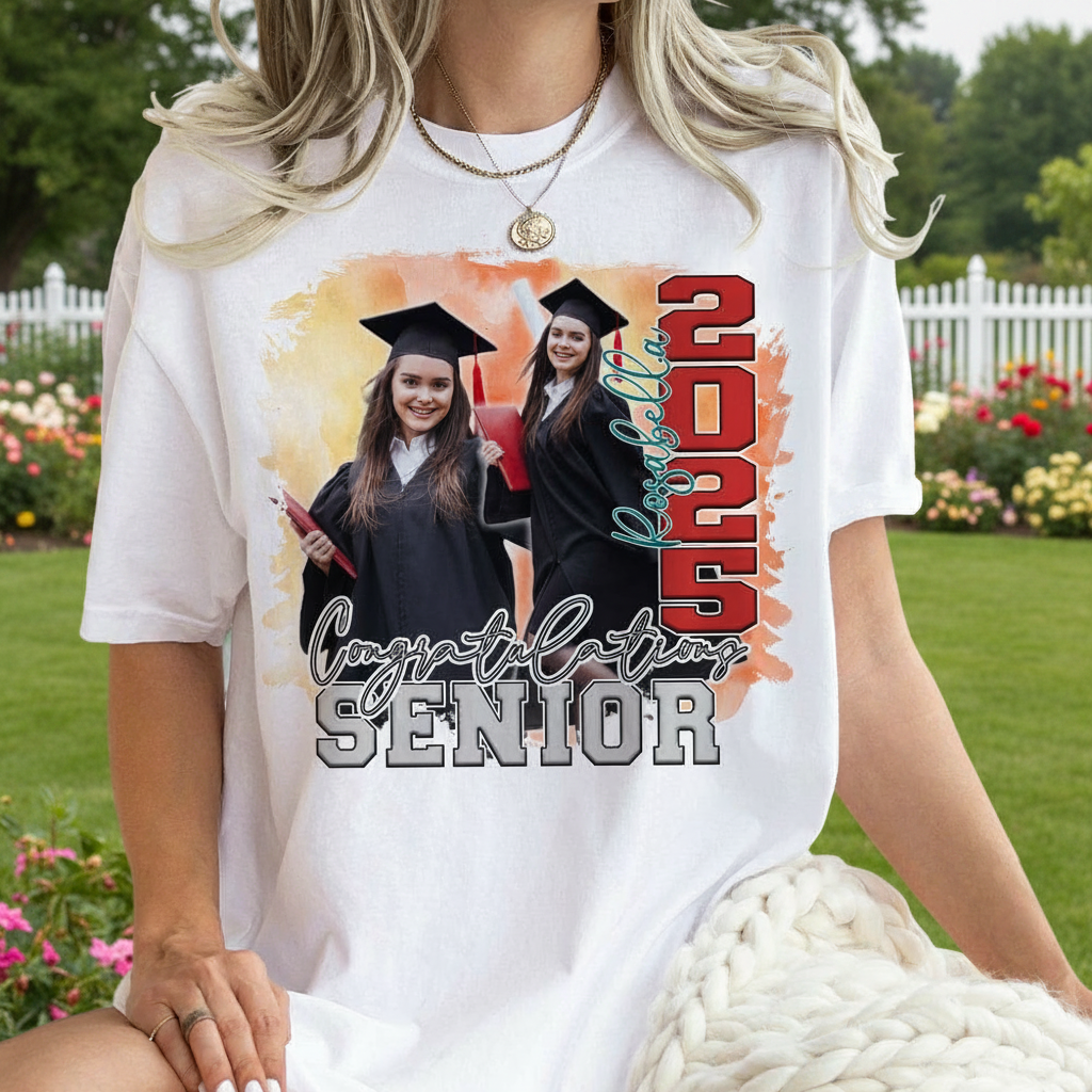Custom Congratulations Senior Graduation Bright T-Shirt — Custom Gift 9EN73