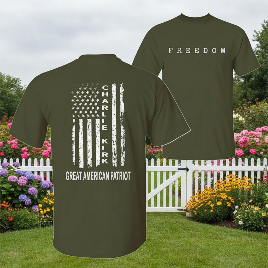 Custom Charlie Kirk Freedom Graphic Garden Flag — Patriotic Gift BN3JG