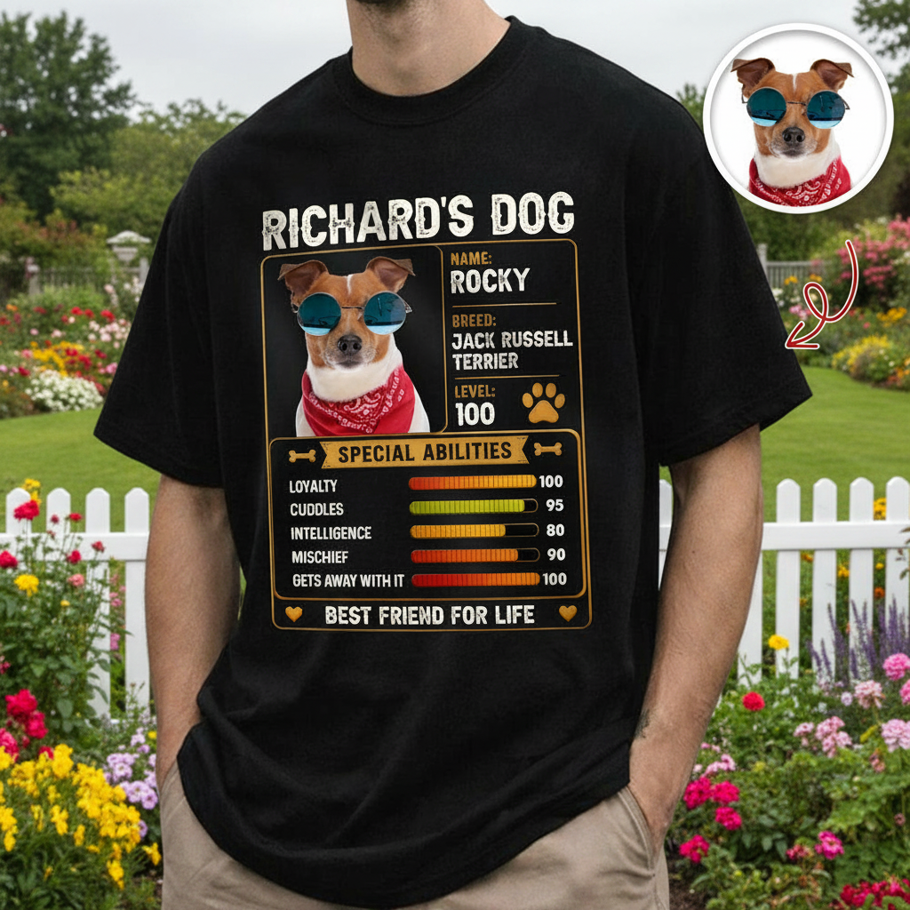 Custom Vth Best Friend Life T-Shirt — Gift for Dog Lovers DMU2J