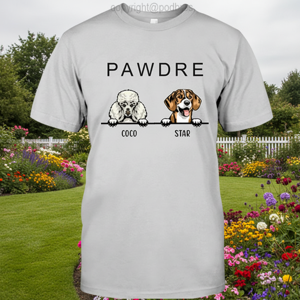 Custom Pawdre T-Shirt — Custom Gift 869GN