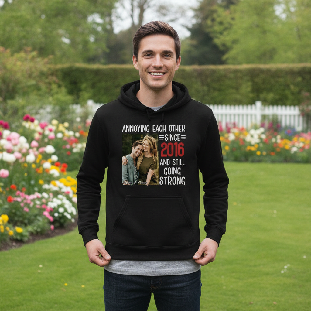 Custom Couple Annoying Each Other T-Shirt — Couple Gift 6K8AY