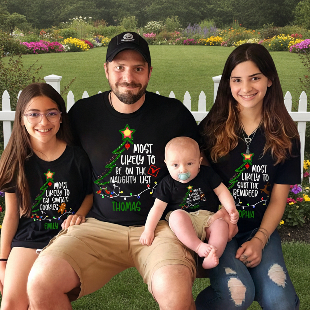 Custom Name Most Likely Family T-Shirt — Family Gift MKAJG