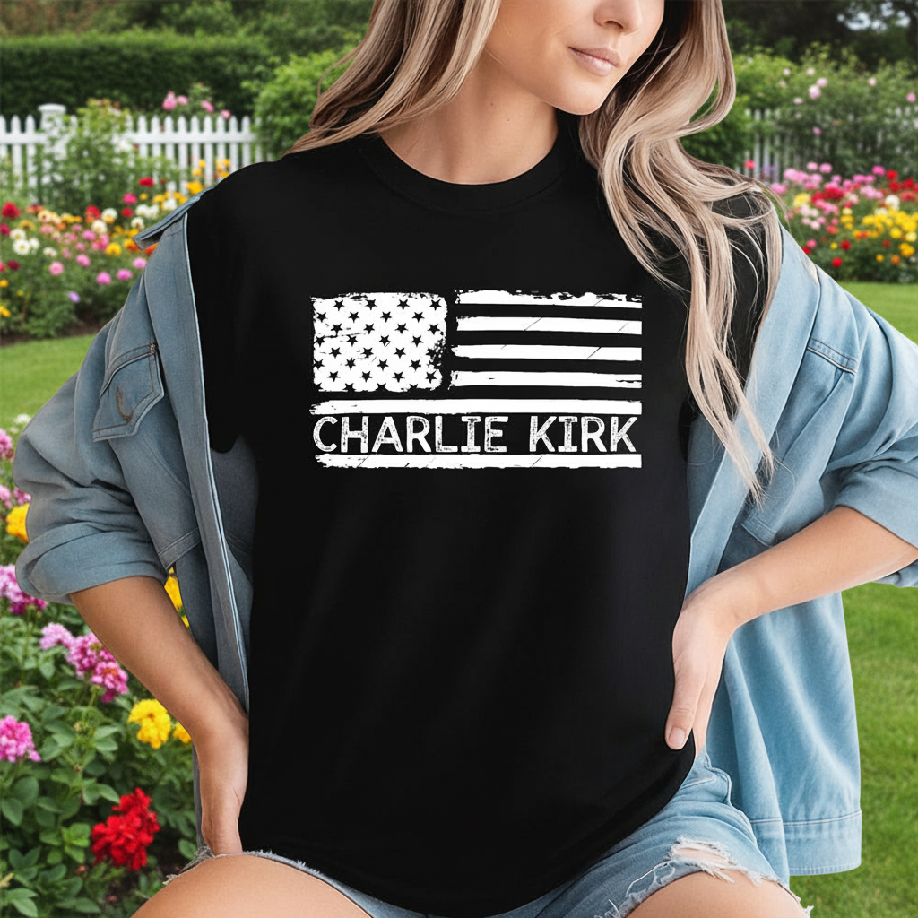 Custom Charlie Kirk Memorial Dark T-Shirt — Custom Gift GBPS7