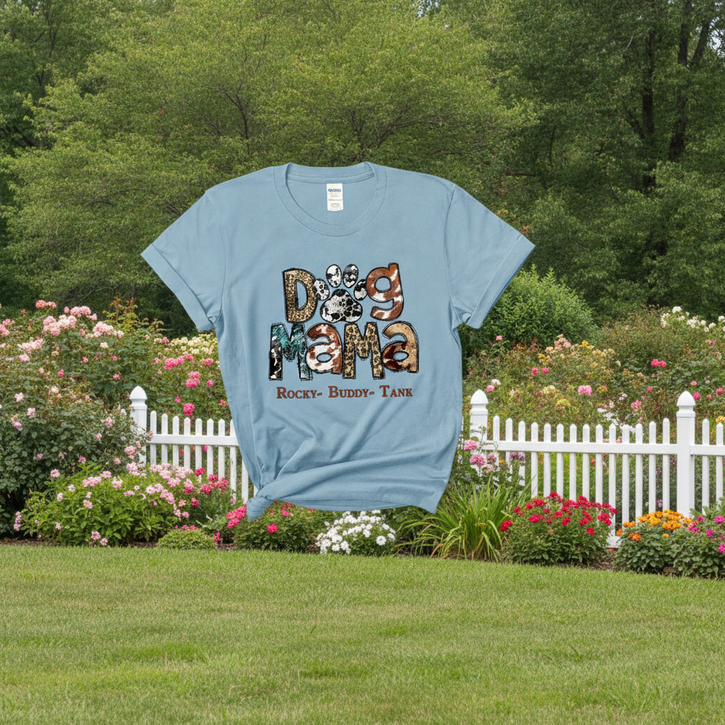 Custom Dog Mama C218 T-Shirt — Gift for Dog Lovers JVD8S
