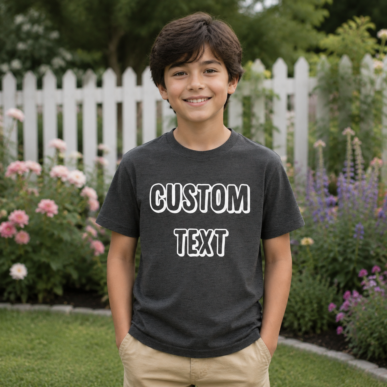 Custom Template Dark Apparel Ltt98 T-Shirt — Custom Gift S9U2Q