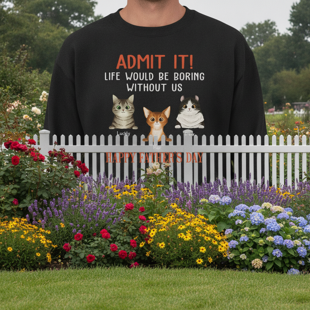 Custom Happy Fathers Day Admit T-Shirt — Gift for Dad 42SNP