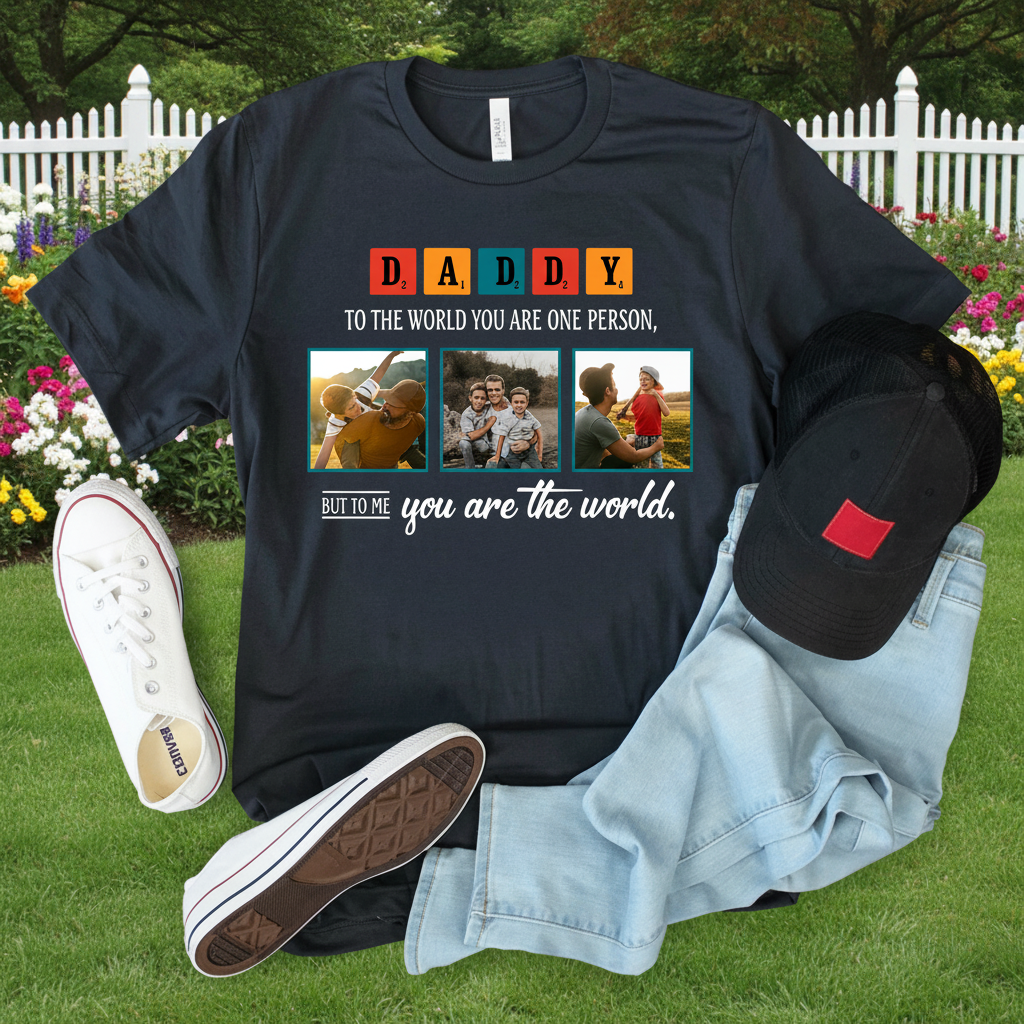 Custom Daddy Fathers Day H358 T-Shirt — Gift for Dad DZSMK