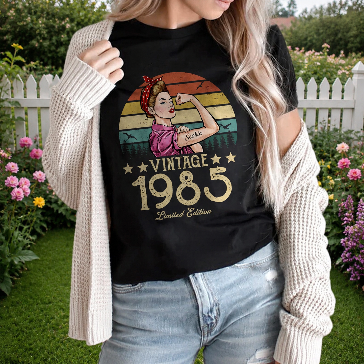 Custom Vintage Limited Edition Mothers T-Shirt — Gift for Mom 39E2A