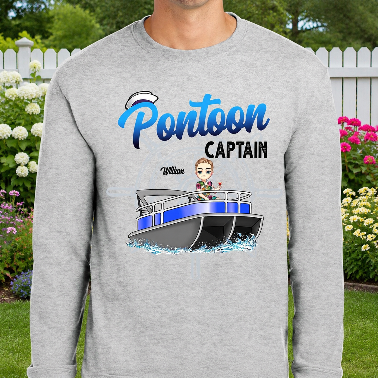Custom Boating Pontoon Captain Hat — Custom Gift CJZN2