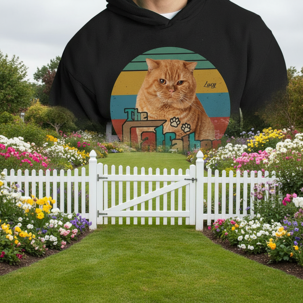 Custom Cat Father T-Shirt — Gift for Dad 7XNRY