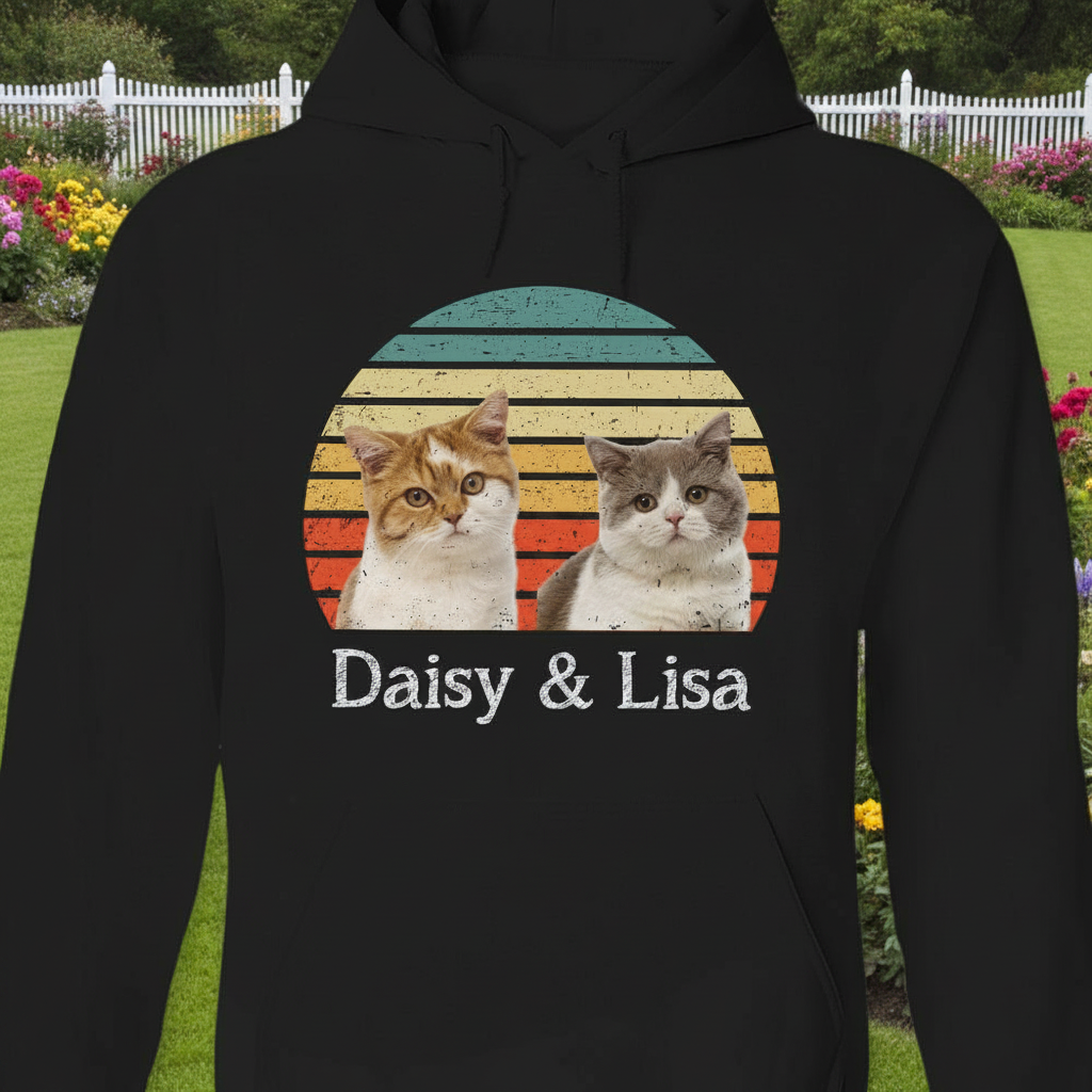 Custom Cat Vintage Retro T-Shirt — Gift for Cat Lovers AFQGF
