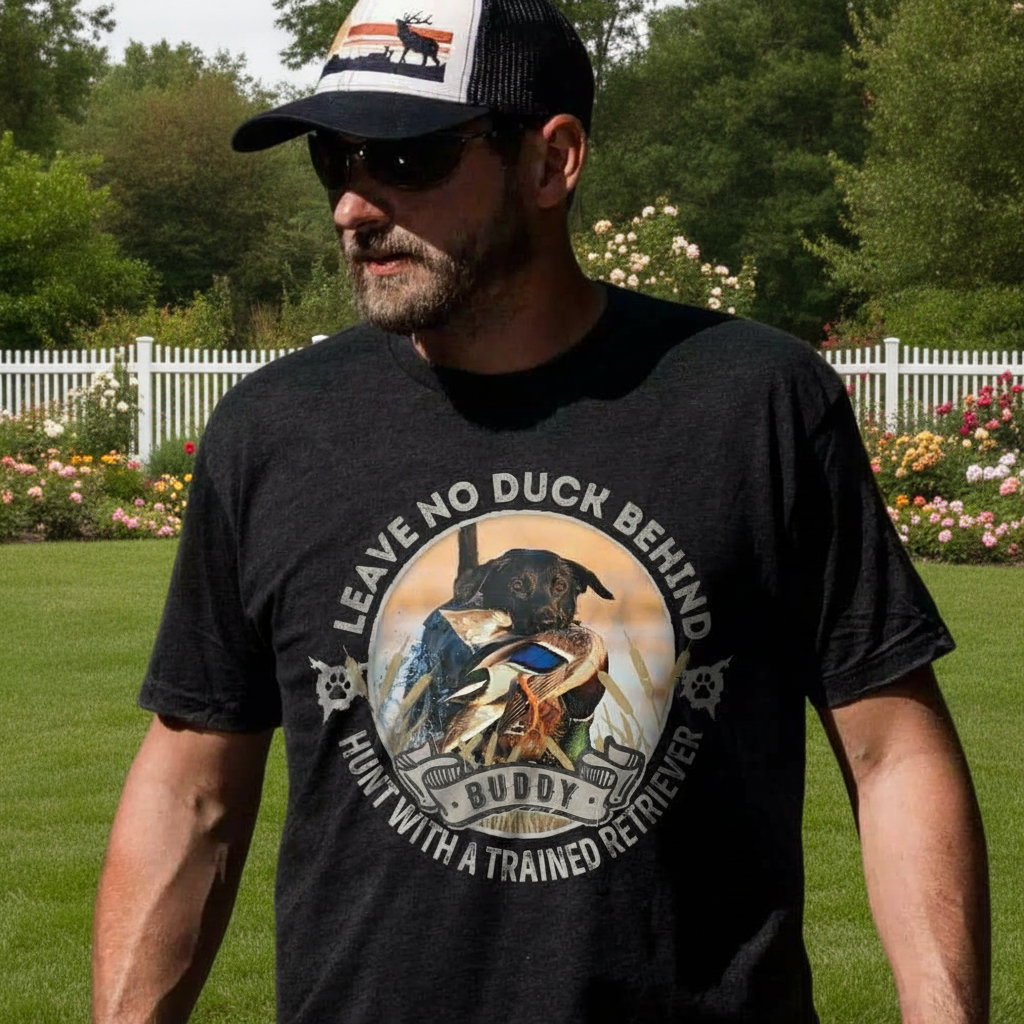 Custom Hunt Trained Retriever Hunting T-Shirt — Custom Gift QKMD4