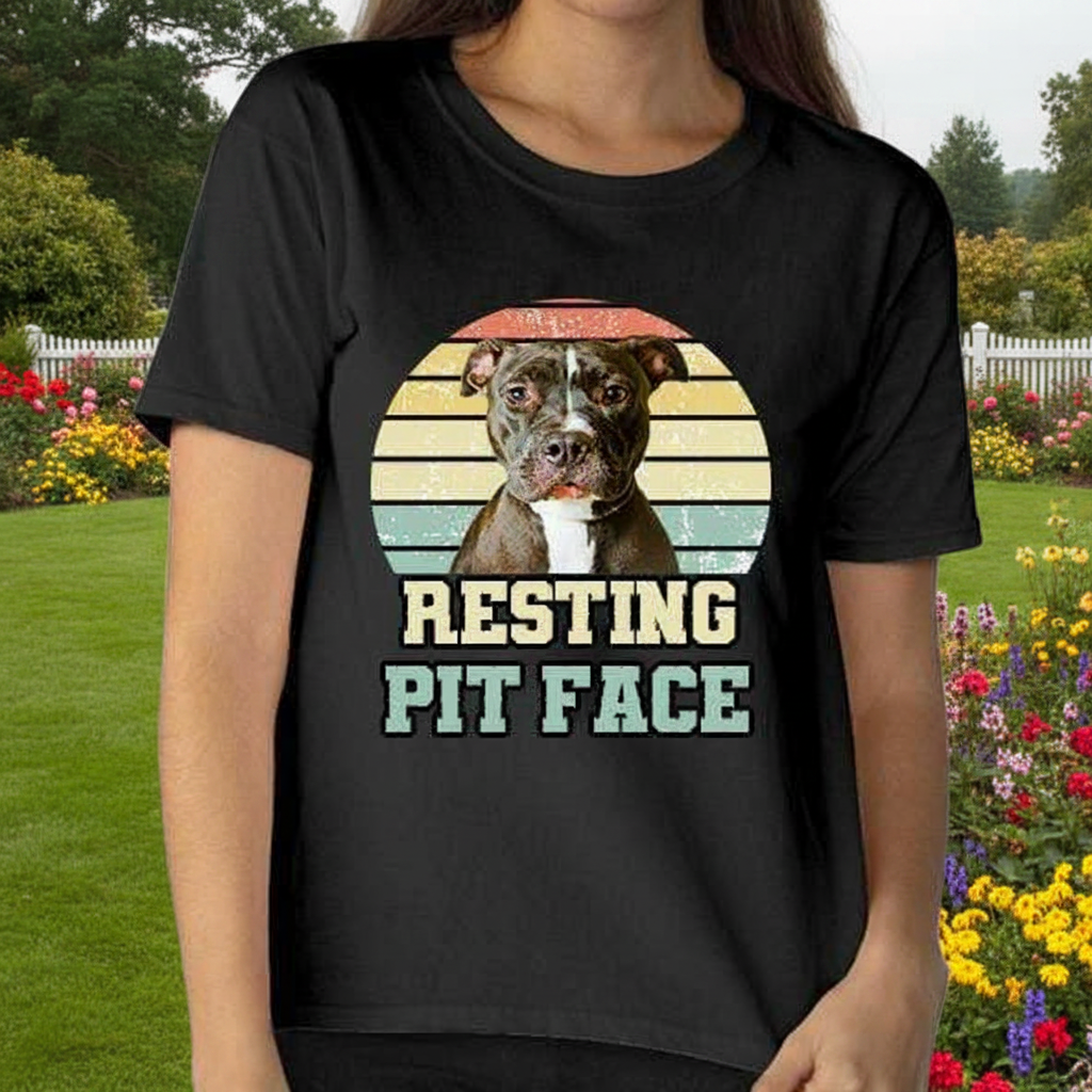 Custom Lh98 Dog Restingpitface T-Shirt — Gift for Dog Lovers 38UNS