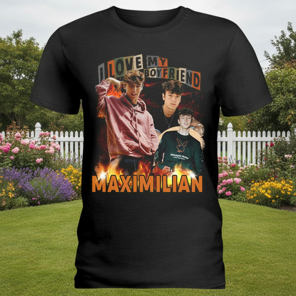 Custom Love My Girlfriend Boyfriend T-Shirt — Gift for Him CCB4Y