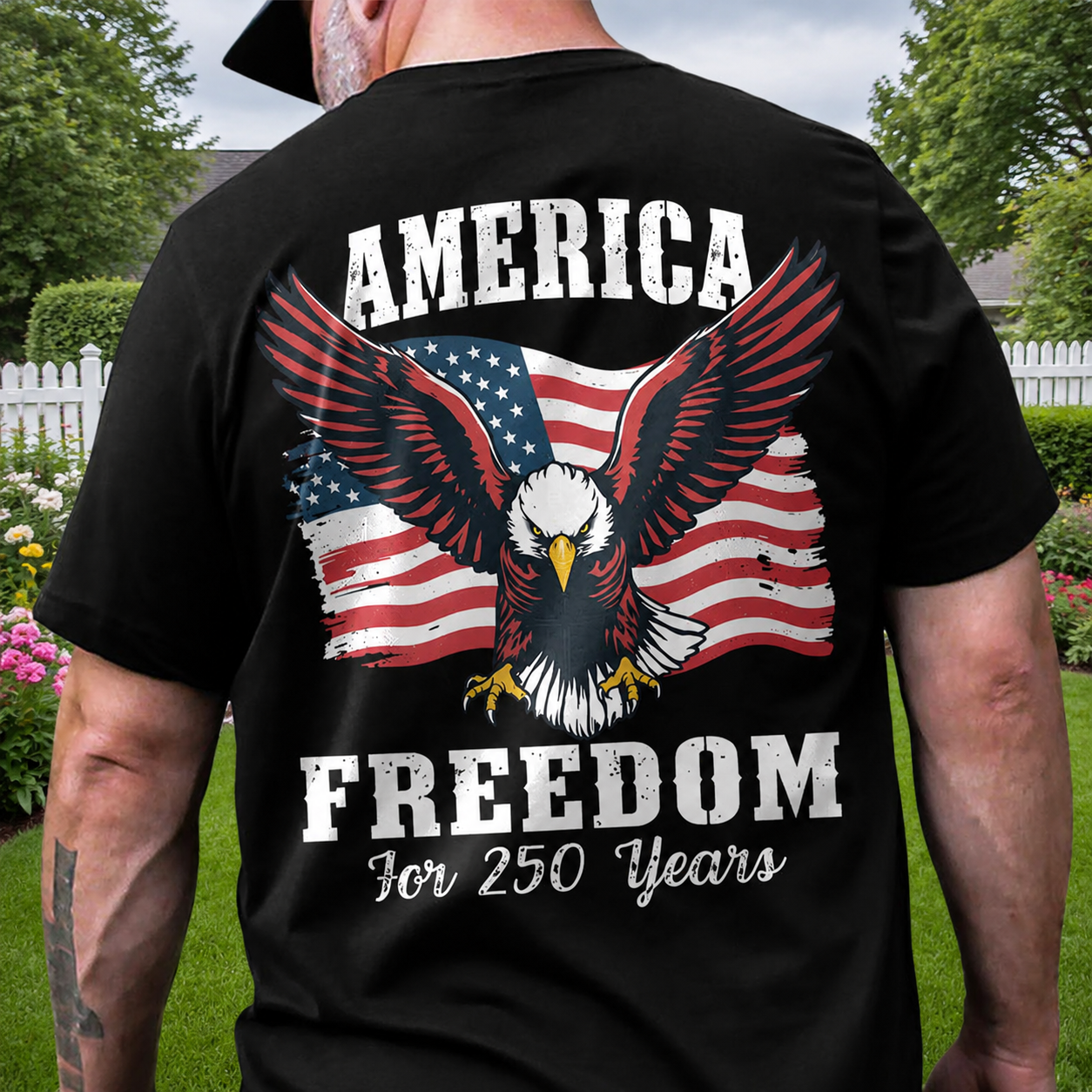 Custom Mha America Years Freedom Garden Flag — Patriotic Gift ERXQG