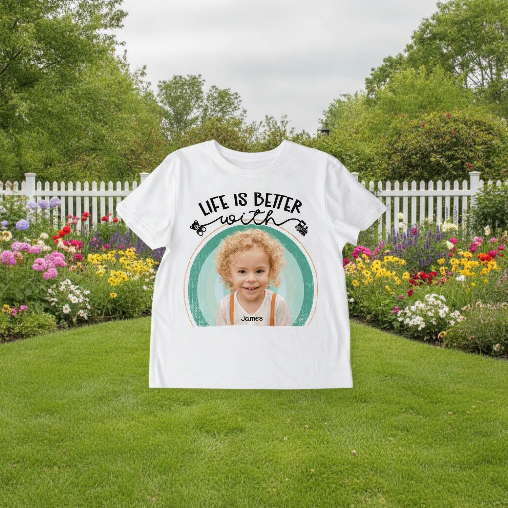 Custom Life Is Better Grandkids T-Shirt — Family Gift N7HH9