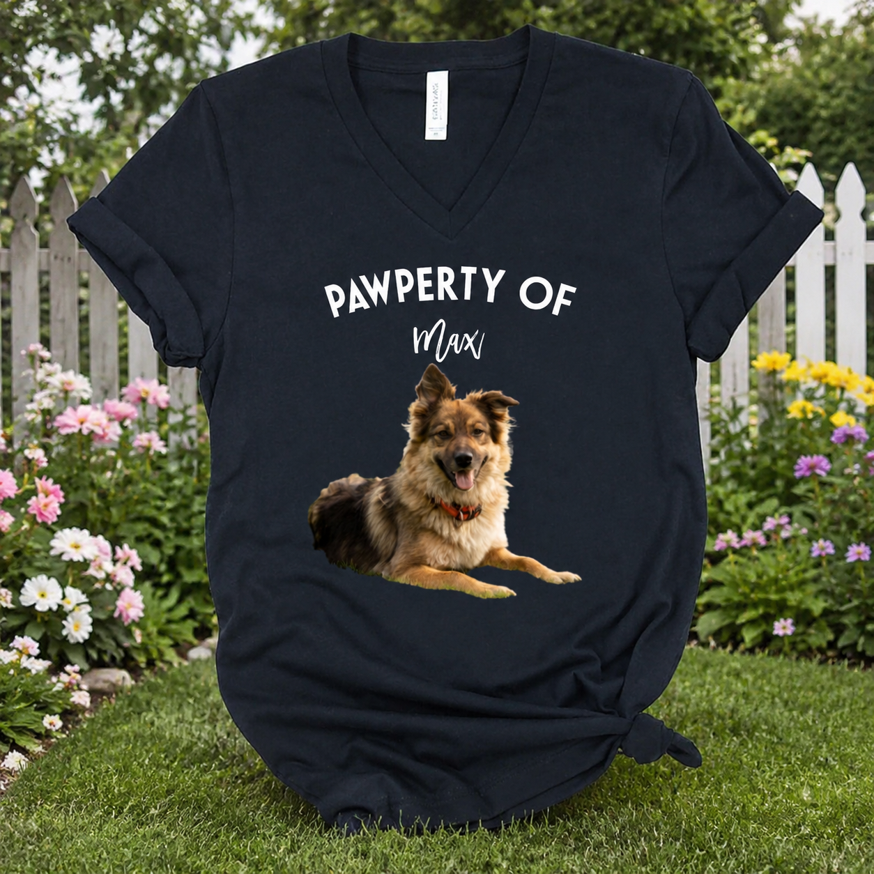 Custom Pawperty My Dogs Pet T-Shirt — Gift for Dog Lovers BMBU8