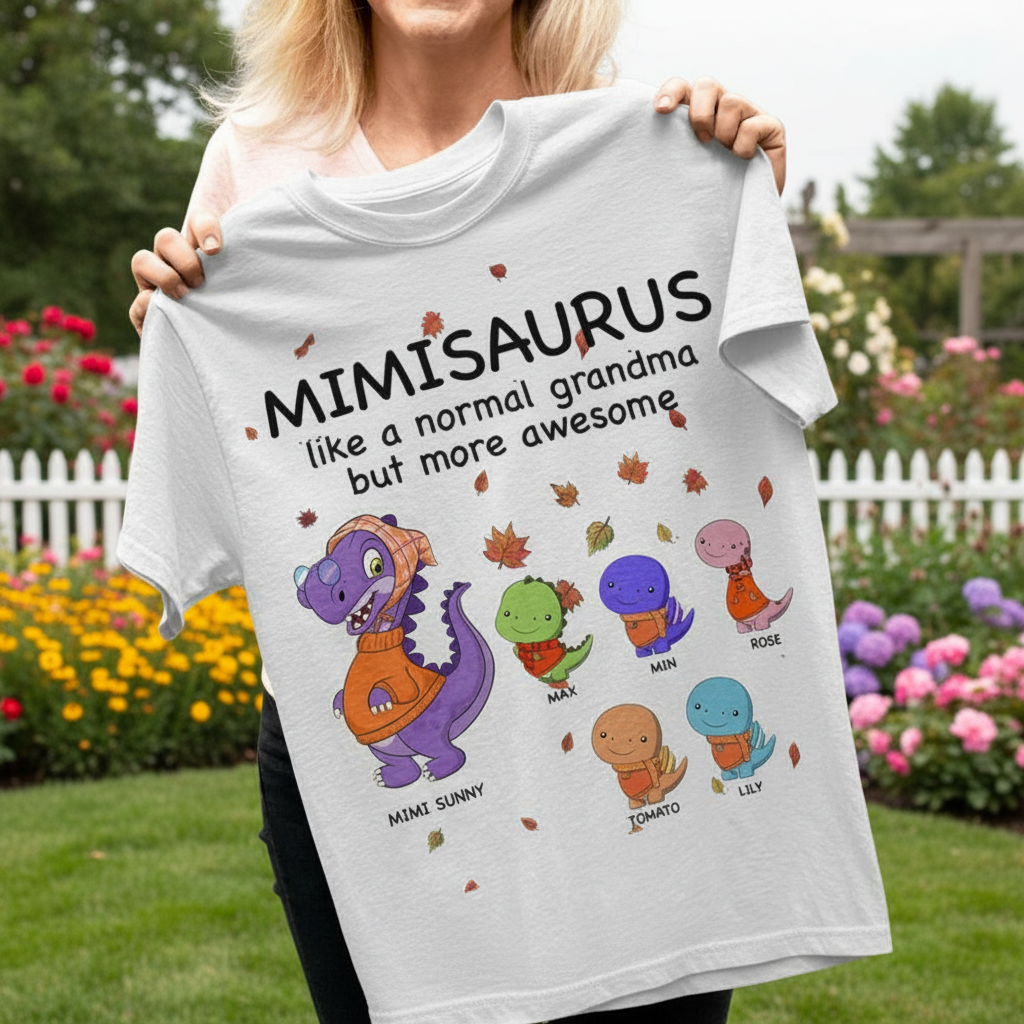 Custom Ltt98 Family Dinosaur T-Shirt — Family Gift W6Z29