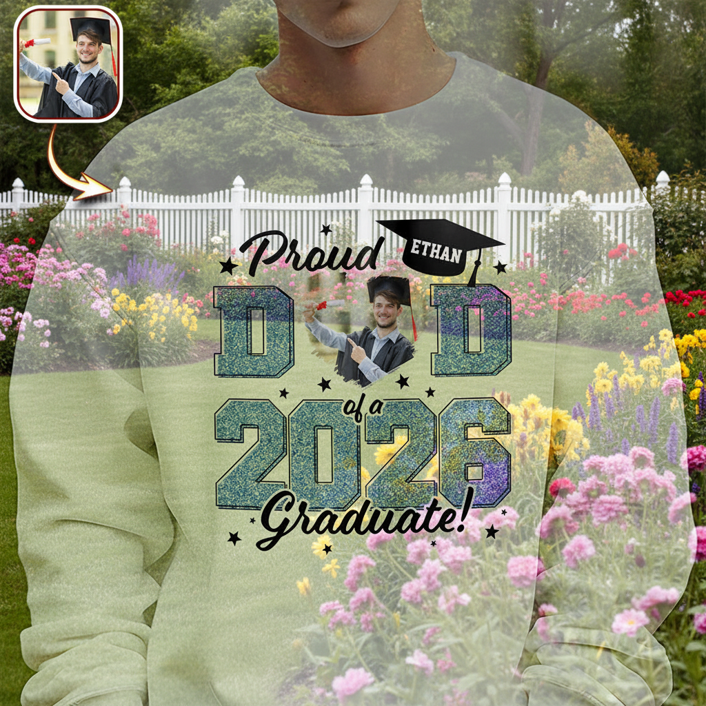 Custom Proud Mom Dad Graduate T-Shirt — Gift for Dad HMWCD