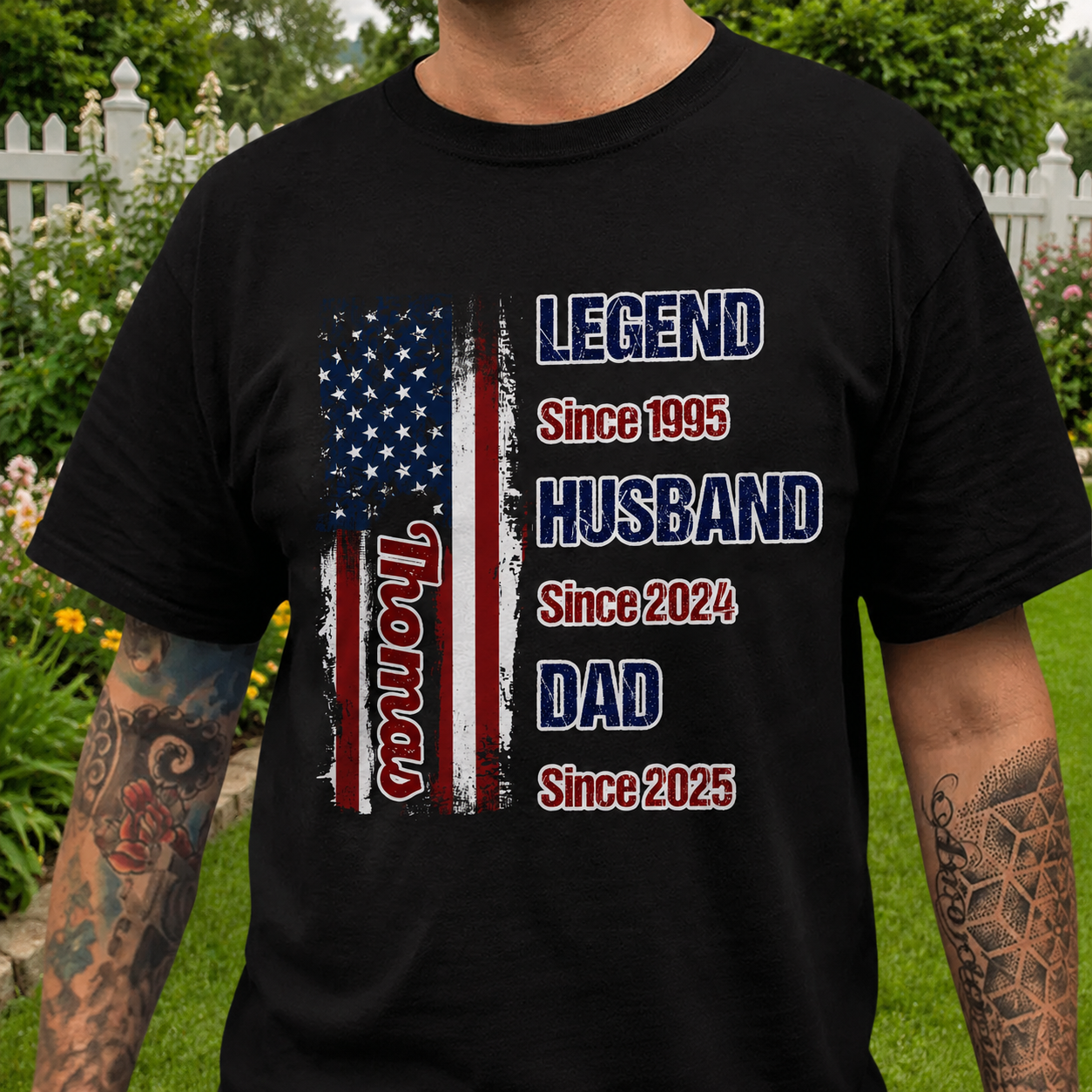 Custom Vtc Legend Husband Dad Garden Flag — Gift for Dad WSNX4