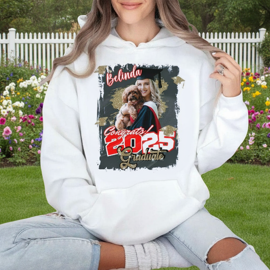 Custom Congrats Graduate Bright T-Shirt — Custom Gift J5G63