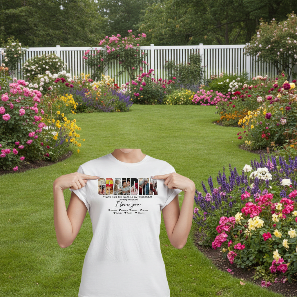 Custom Grandma From Grandkids Bright T-Shirt — Gift for Mom XEUNT