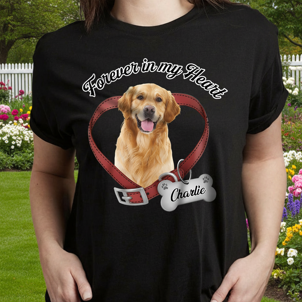 Custom Nlhl Forever My Heart T-Shirt — Gift for Dog Lovers N49Q5